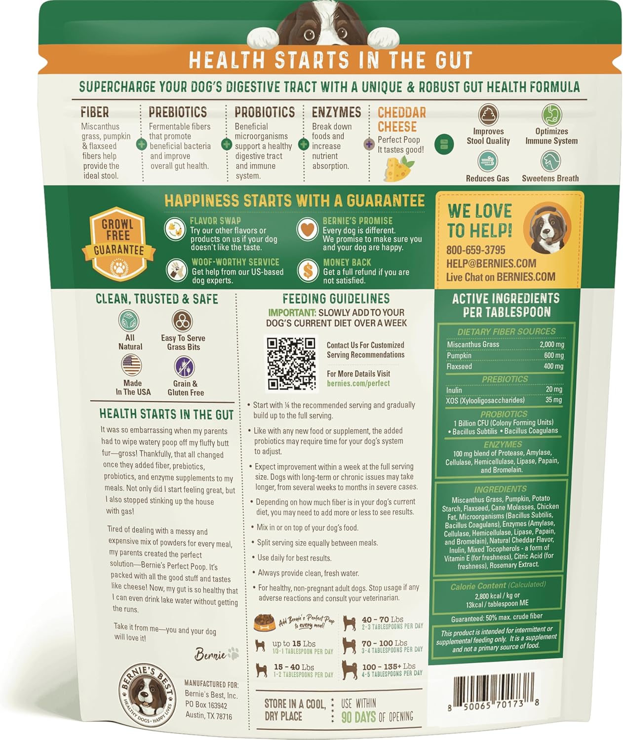 Bernie's Perfect Poop